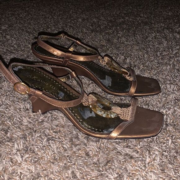 Anne Klein vintage leather wedges, size 6.5. - Picture 2 of 8